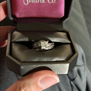 Diamond and White Gold wedding set